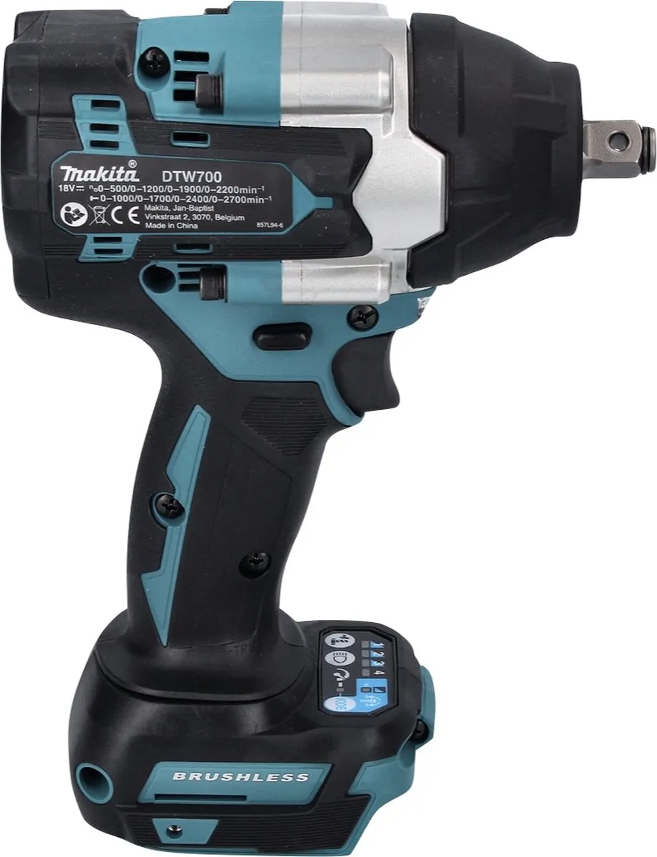 Makita DTW 700 ZJ Slagmoersleutel 18V 700Nm - Brushless