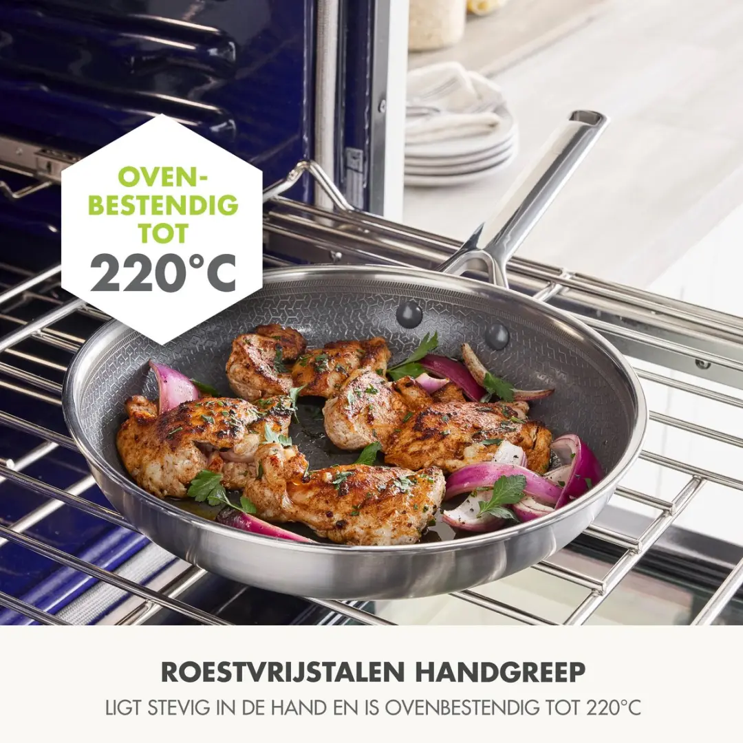 GreenPan Apex Koekenpan 28cm - Honinggraat - Roestvrijstaal - afbeelding 6 van 6