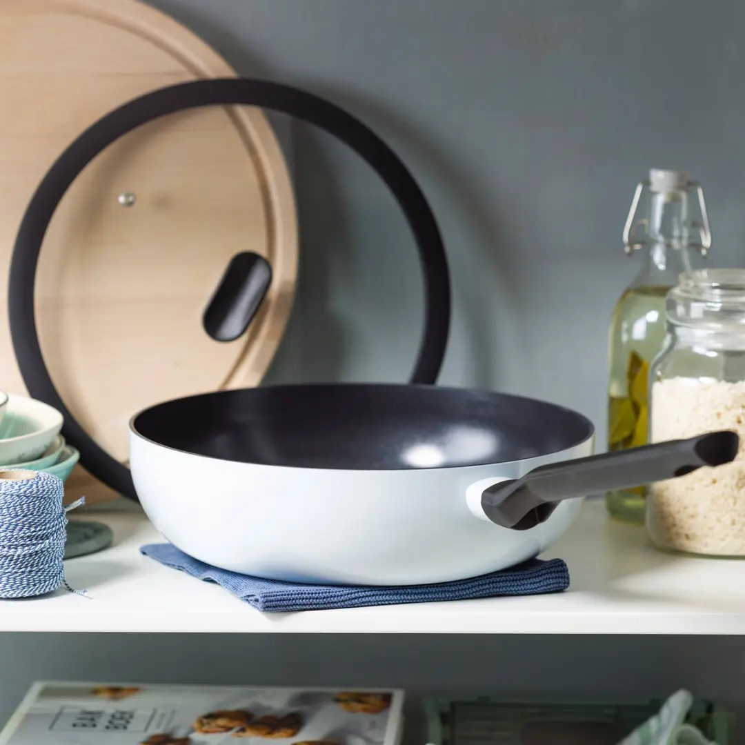 BK Enjoy Pannenset 4-delig 24/28cm - Inductie - Ovenbestendig - Lichtblauw