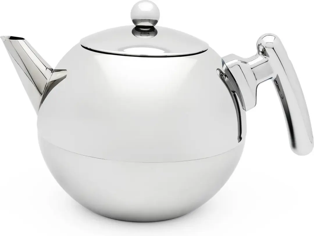Bredemeijer Theepot Bella Ronde 1,2L - Dubbelwandig RVS
