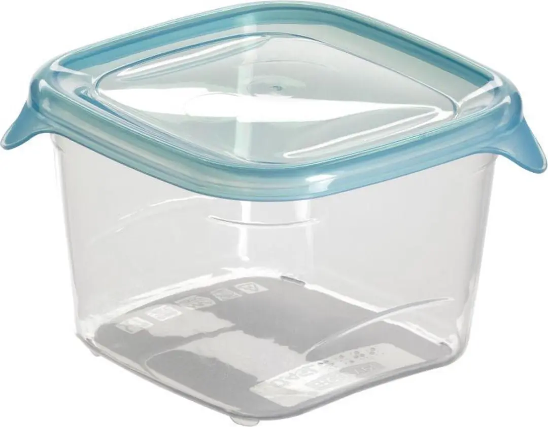 Curver Fresh & Go Vershoudbakjes 3x0,45L - 3 Stuks - Transparant/Blauw