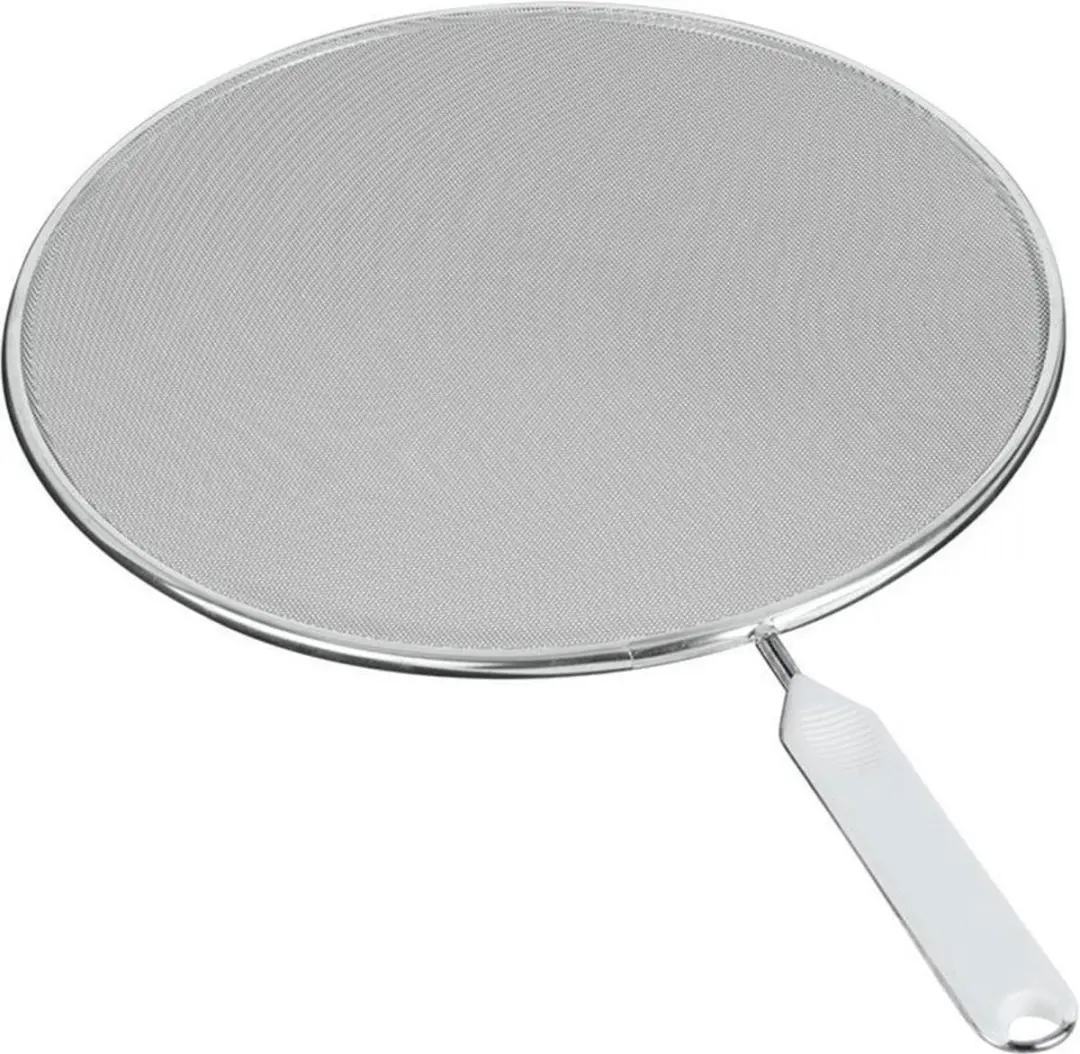 Metaltex Antispatdeksel 29cm - Aluminium - Wit