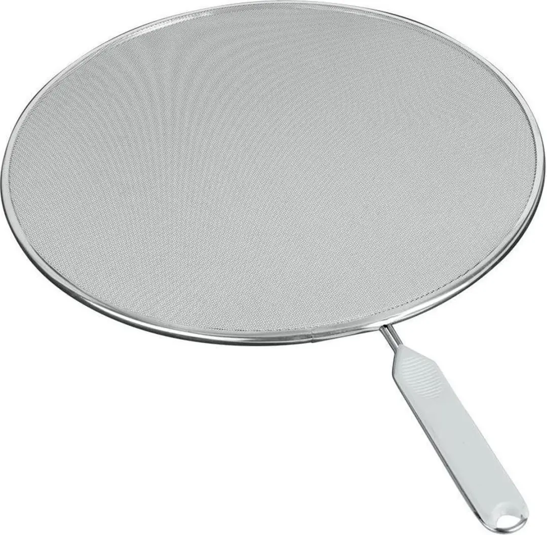 Metaltex Antispatdeksel 29cm - Aluminium - Wit - afbeelding 6 van 6