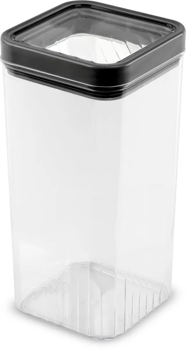 Curver Kara Voorraadbussen Set 0,5L + 2x1,2L + 1,8L + 2,4L - Antraciet