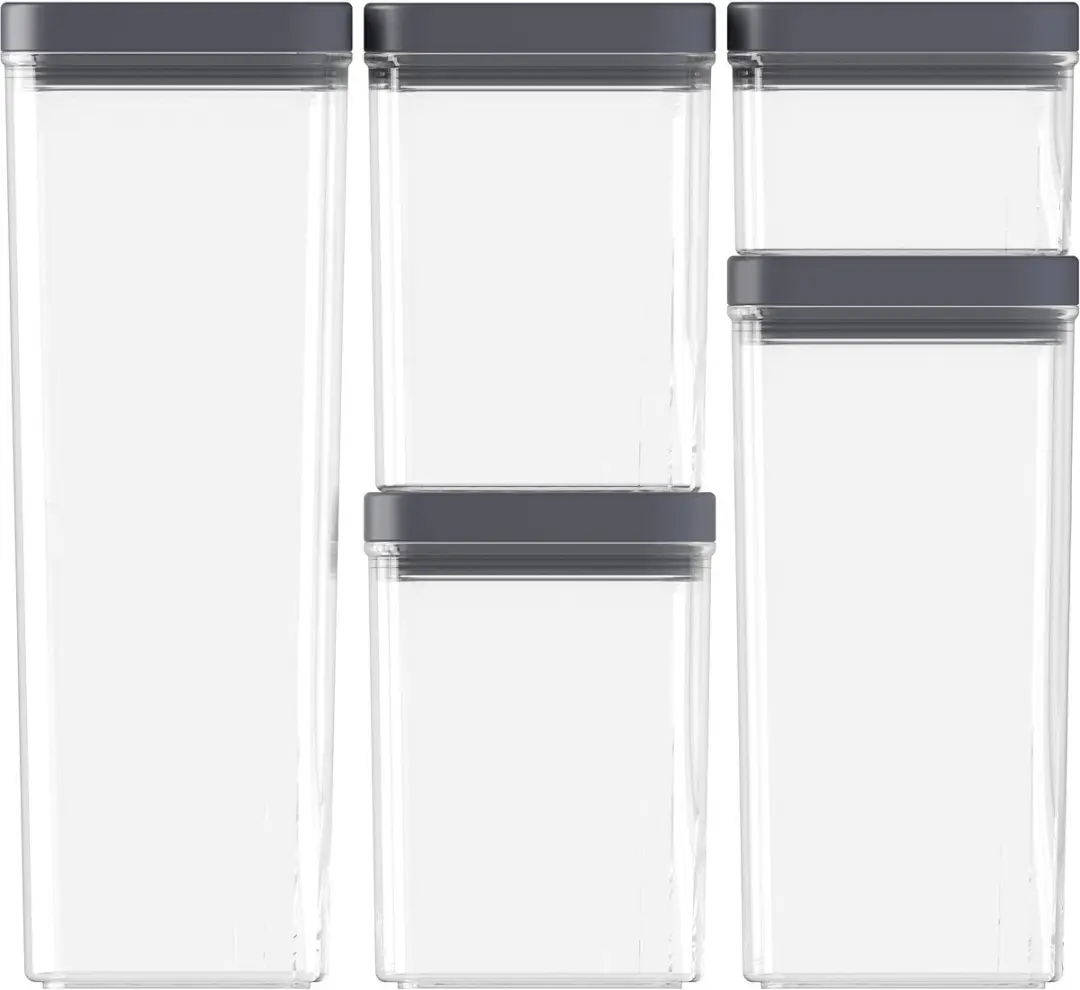 Curver Kara Voorraadbussen Set 0,5L + 2x1,2L + 1,8L + 2,4L