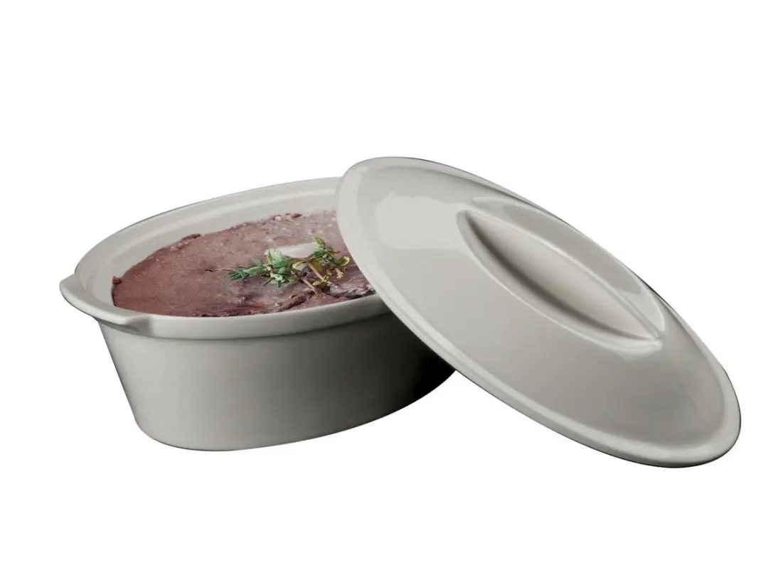 Gusta Ovenschaal met Deksel 30cm - Wit