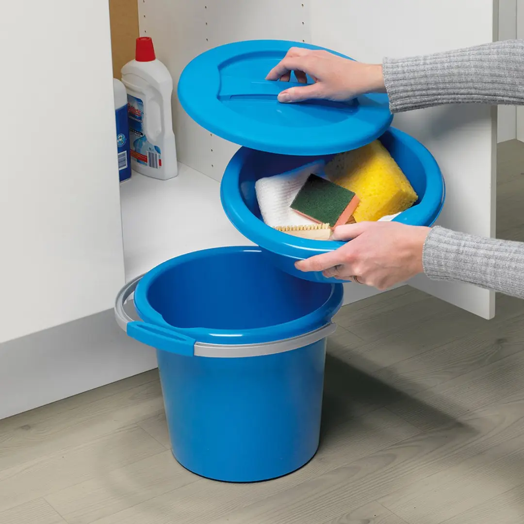 Sunware Water-Line 15L Afwasbak Vierkant - Set van 6 - Grijs