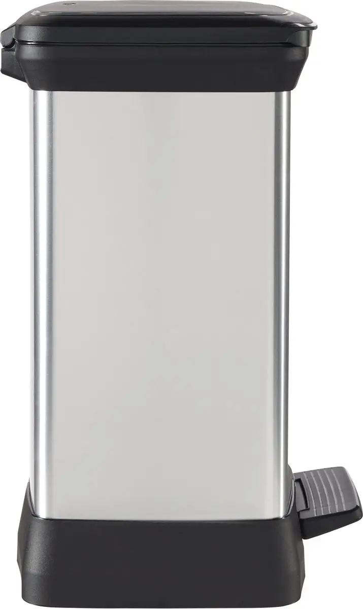 Curver Decobin Prullenbak 30L - Metallic