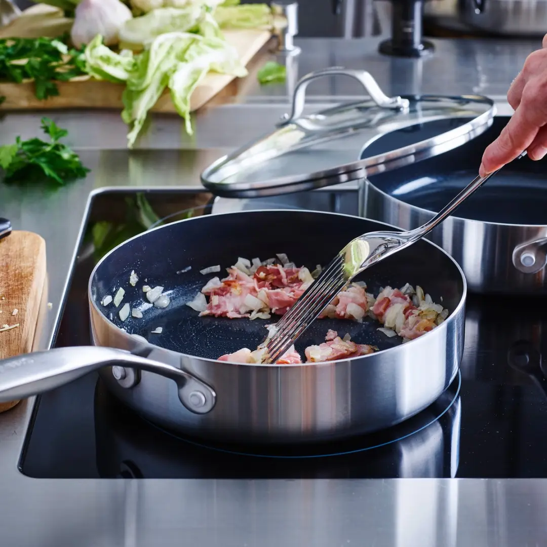 GreenPan Geneva Hapjespan 24cm - PFAS-vrij - Zwart