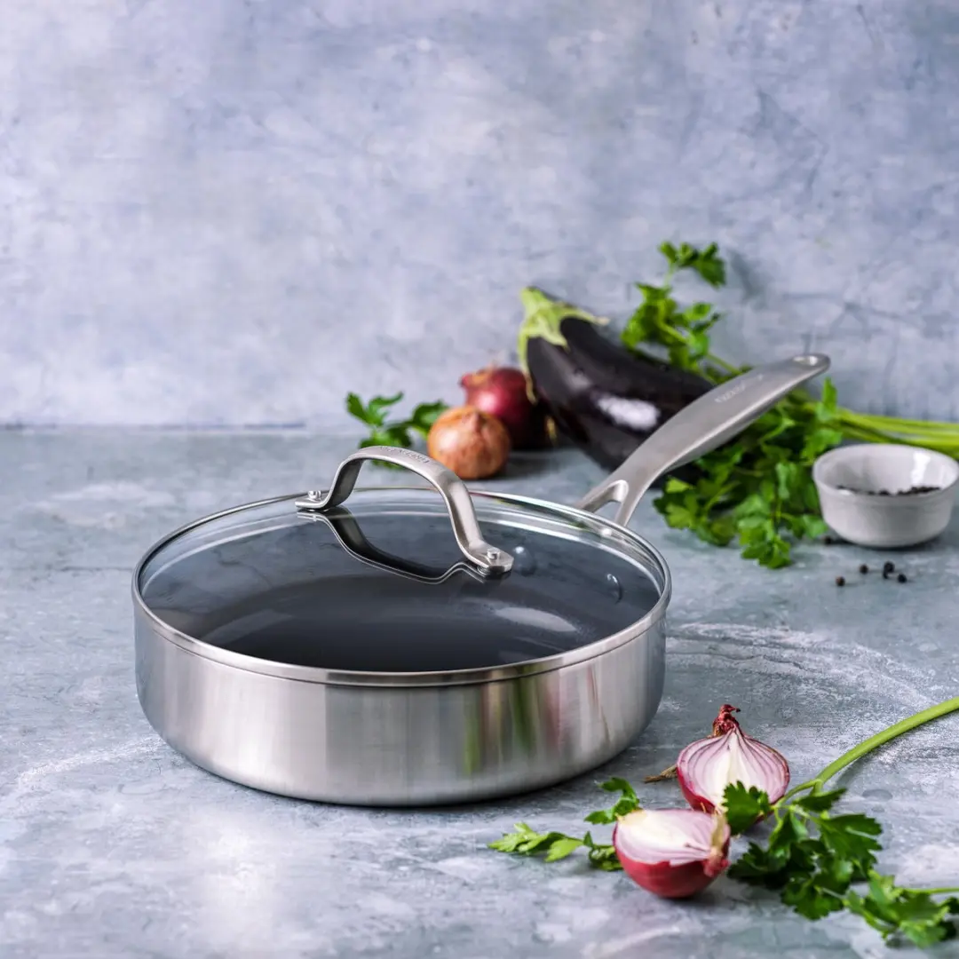 GreenPan Geneva Hapjespan 24cm - PFAS-vrij - Zwart