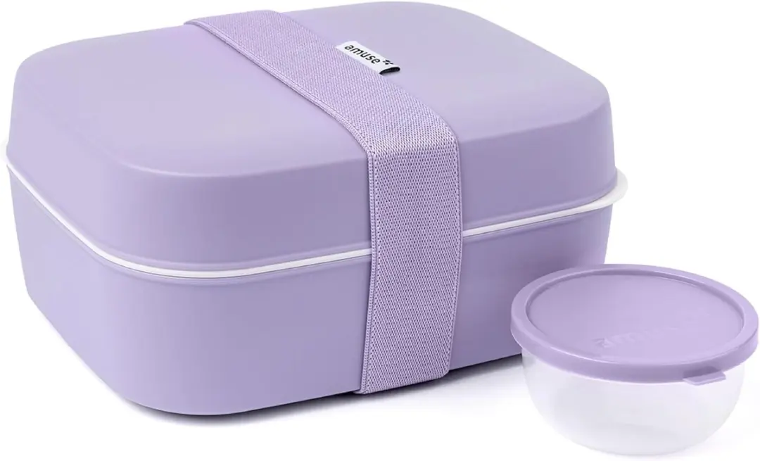 Amuse Bento Lunchbox 3-in-1 - 1,5L - Paars