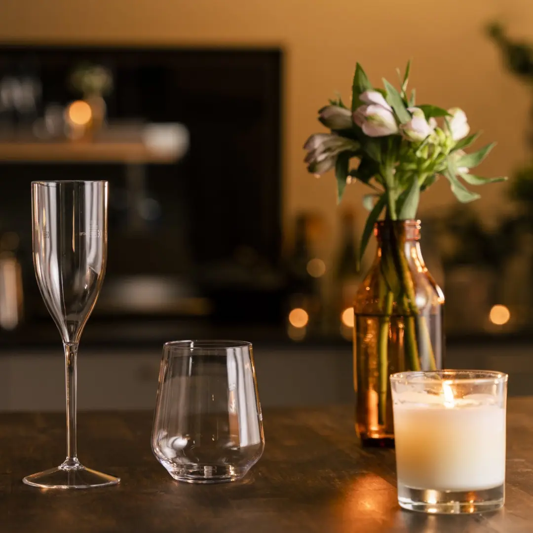 Duni Elegance Champagneglas - 6 Stuks - 130ml - Transparant
