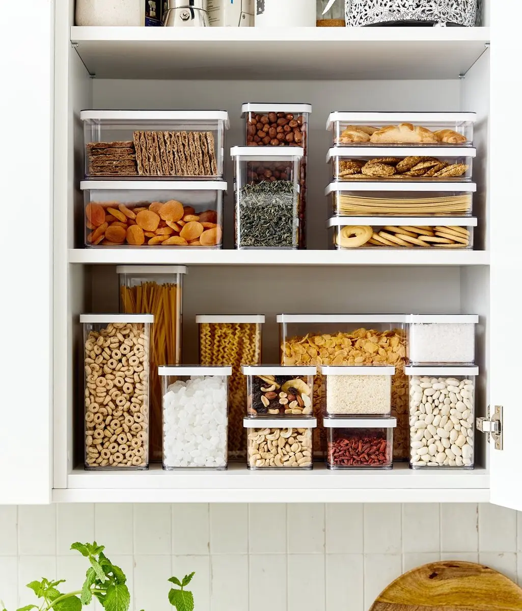 Rotho Loft Voedselbewaardozen Set 10 Stuks - 2x2.1L/1x1L/2x0.5L - Wit