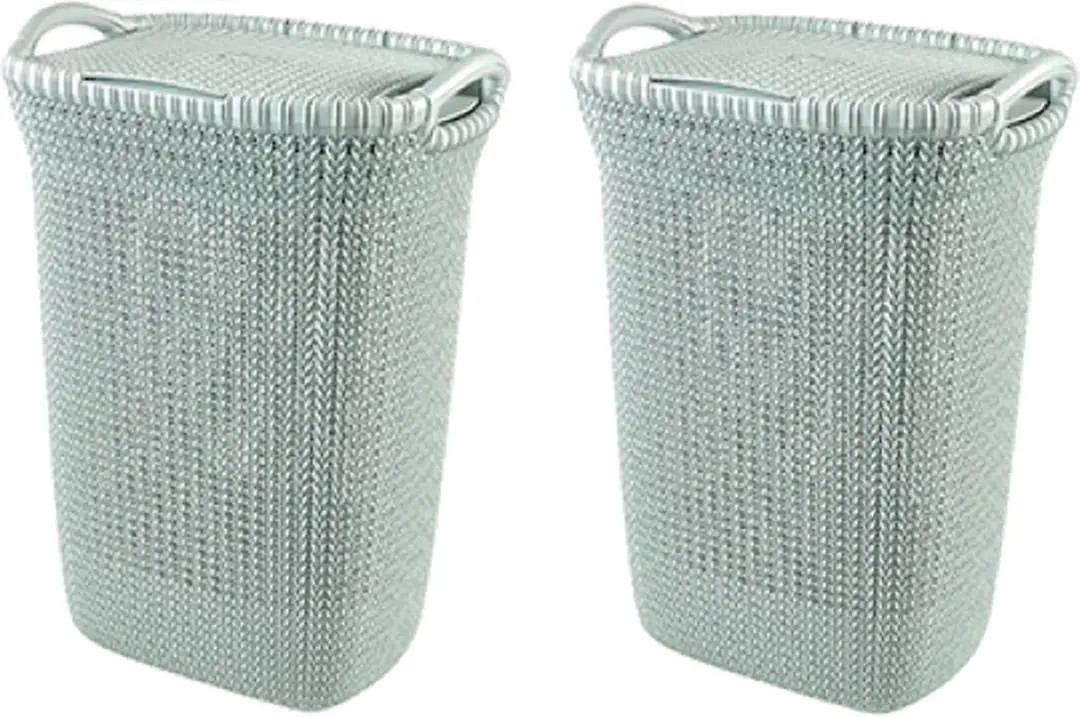 Curver Knit Wasmand met deksel