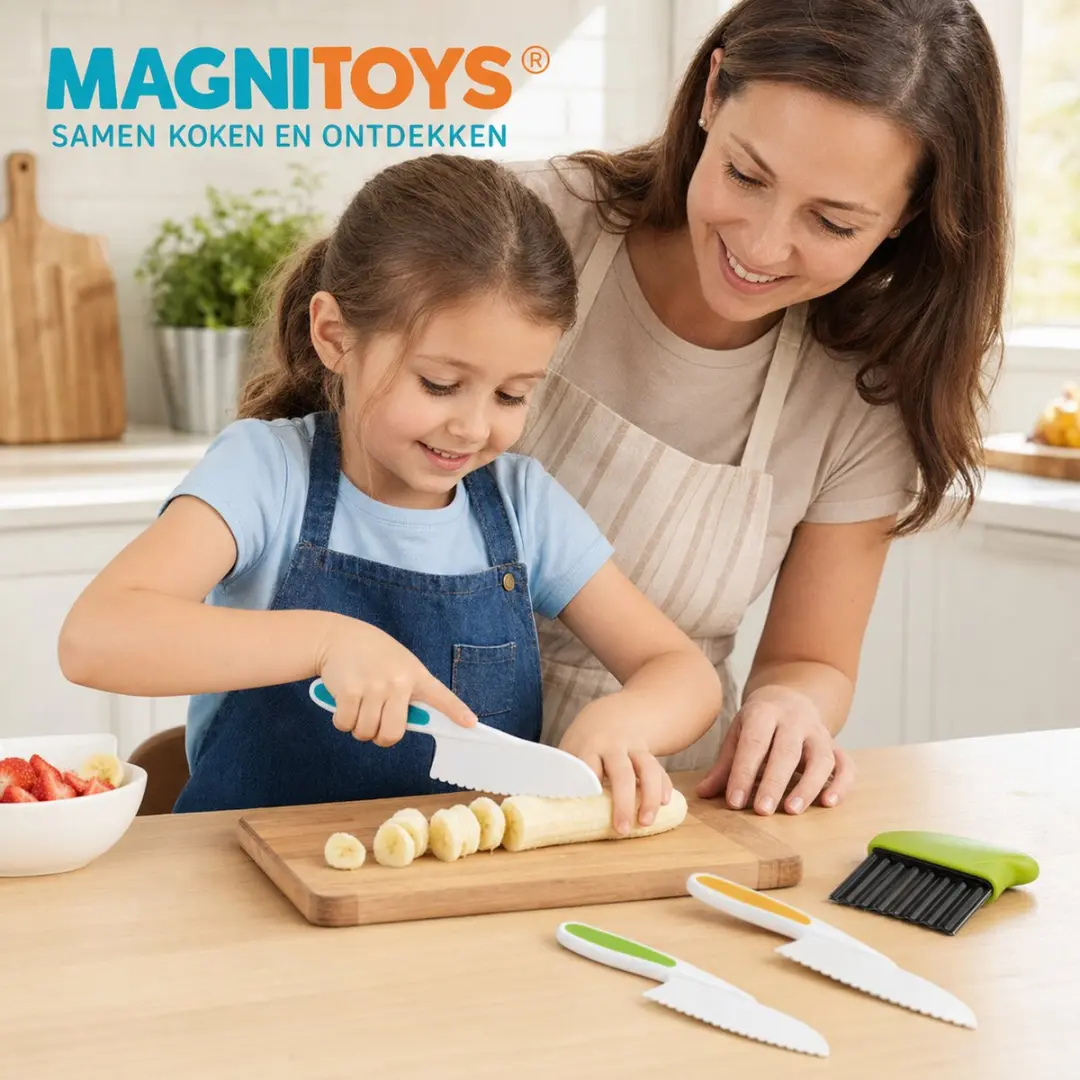 MagniToys Kindermessen Set 4-delig - Veilig vanaf 3 jaar - afbeelding 6 van 6