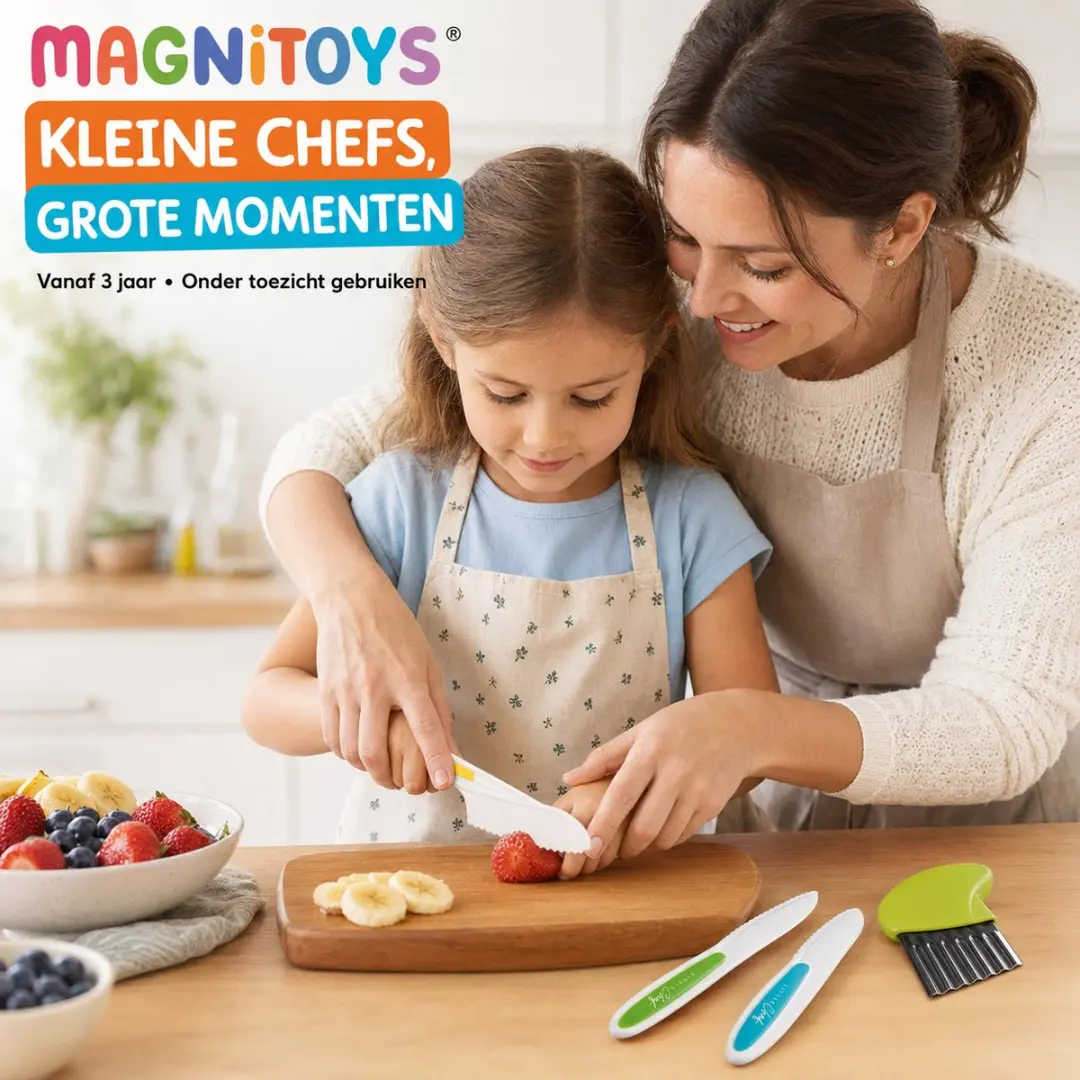 MagniToys Kindermessen Set 4-delig - Veilig vanaf 3 jaar