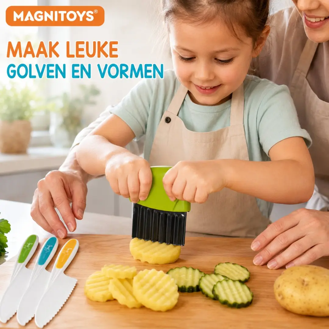 MagniToys Kindermessen Set 4-delig - Veilig vanaf 3 jaar