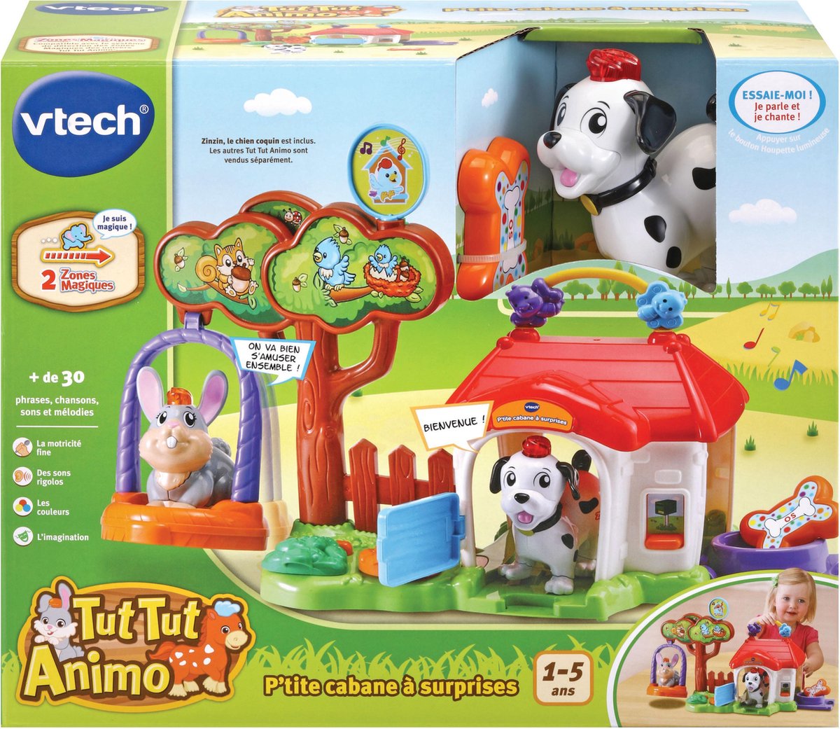 VTech Tut Tut Animo - P'tite Cabane À Surprises (+ Zinzin, Le Chien Coquin)