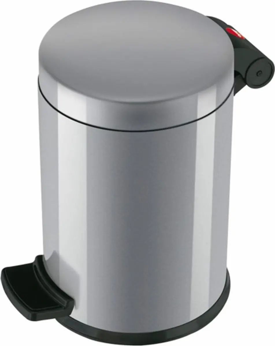 Hailo Solid S Pedaalemmer 4L - Zilver - afbeelding 6 van 6