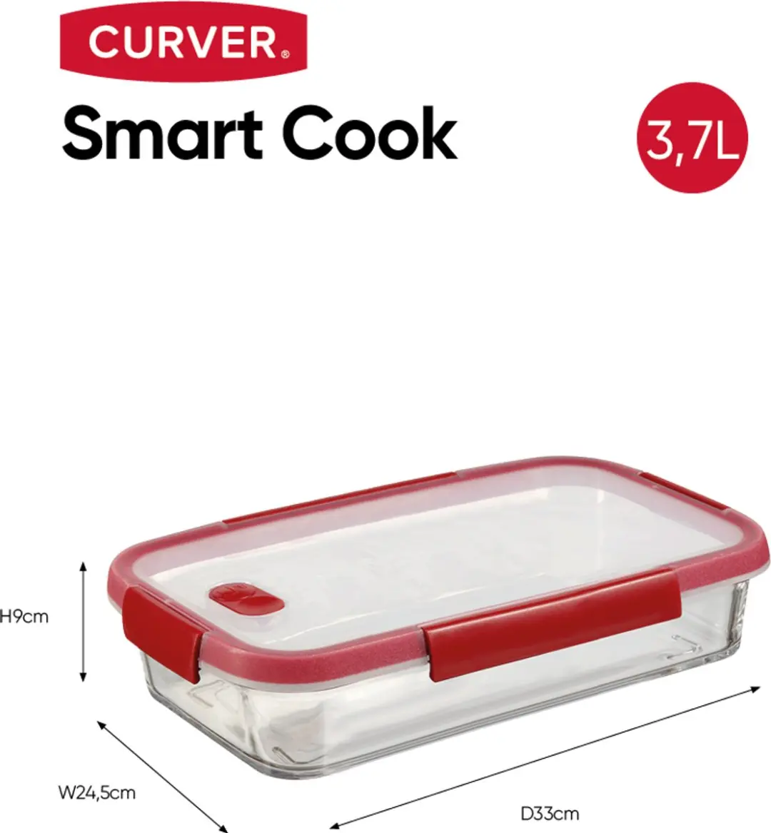Curver Smart Cook Ovenschaal 3,7L - Set van 2 - afbeelding 6 van 6