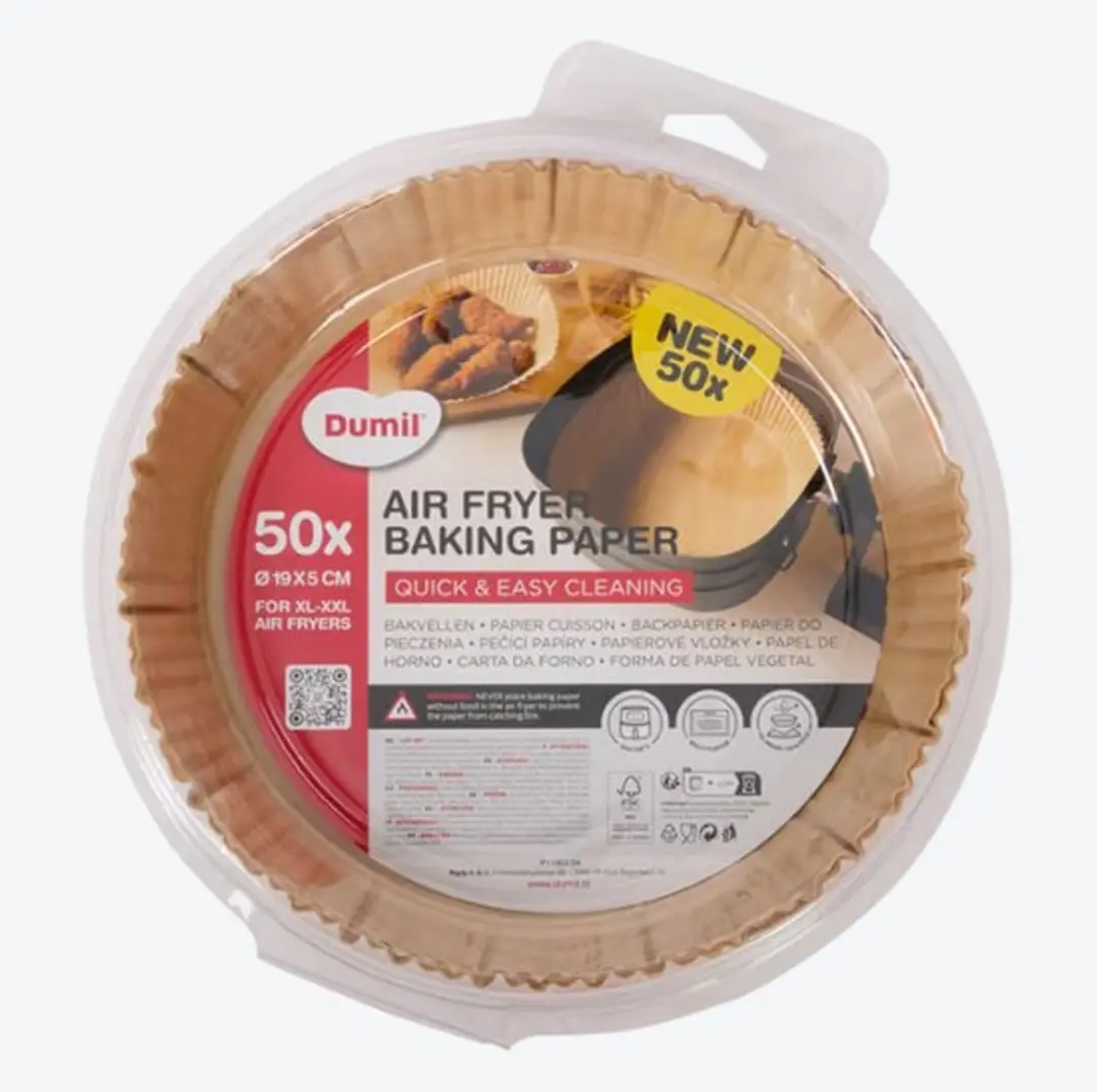 Dumil Airfryer Bakpapier 50 Stuks - Ø19cm - FSC-gecertificeerd