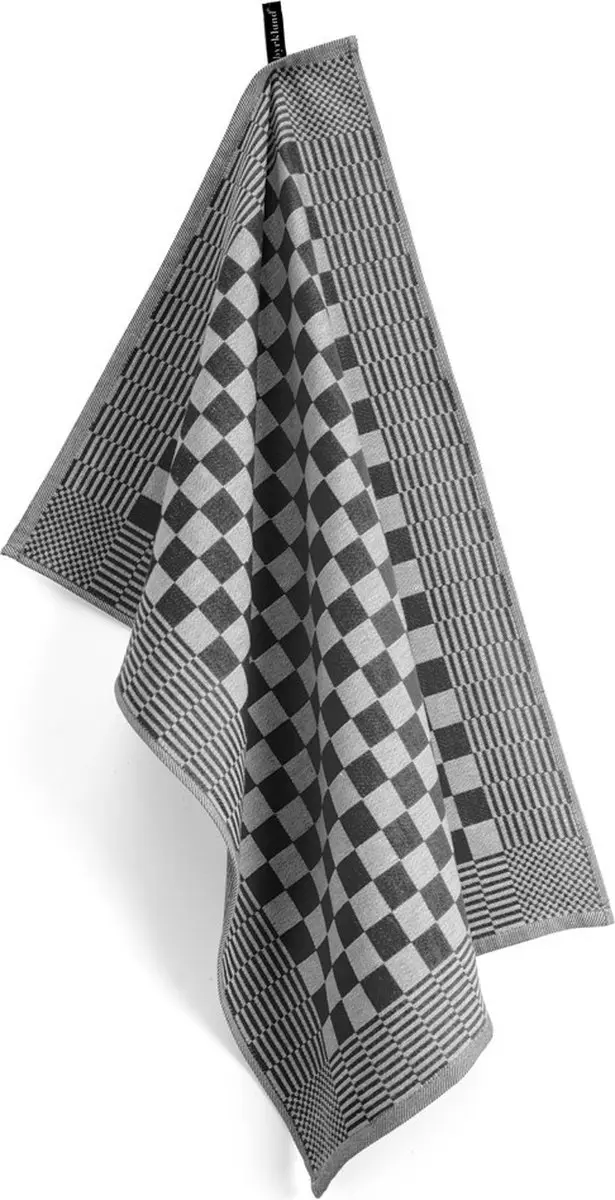 BYRKLUND Theedoek Clean & Tidy 6x50x70cm - 100% Katoen - Zwart