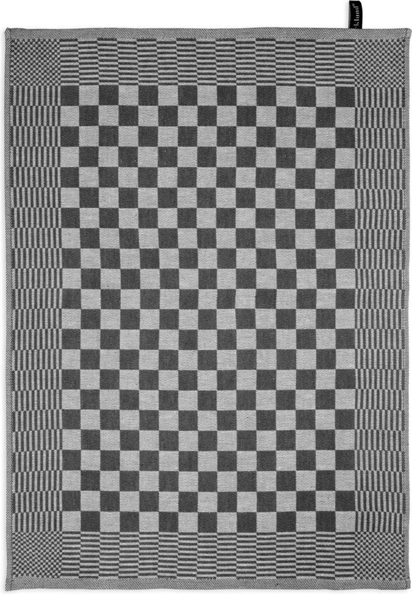BYRKLUND Theedoek Clean & Tidy 6x50x70cm - 100% Katoen - Zwart