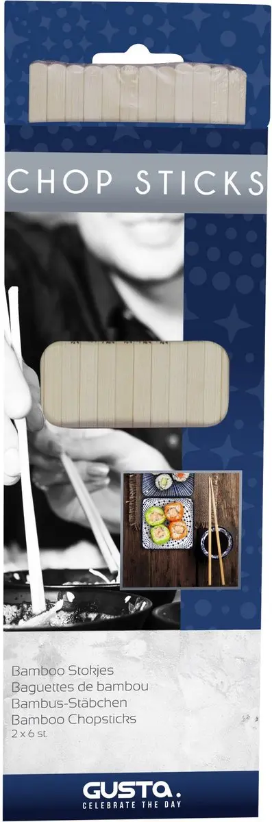 Bamboe sushi stokjes set 6 stuks