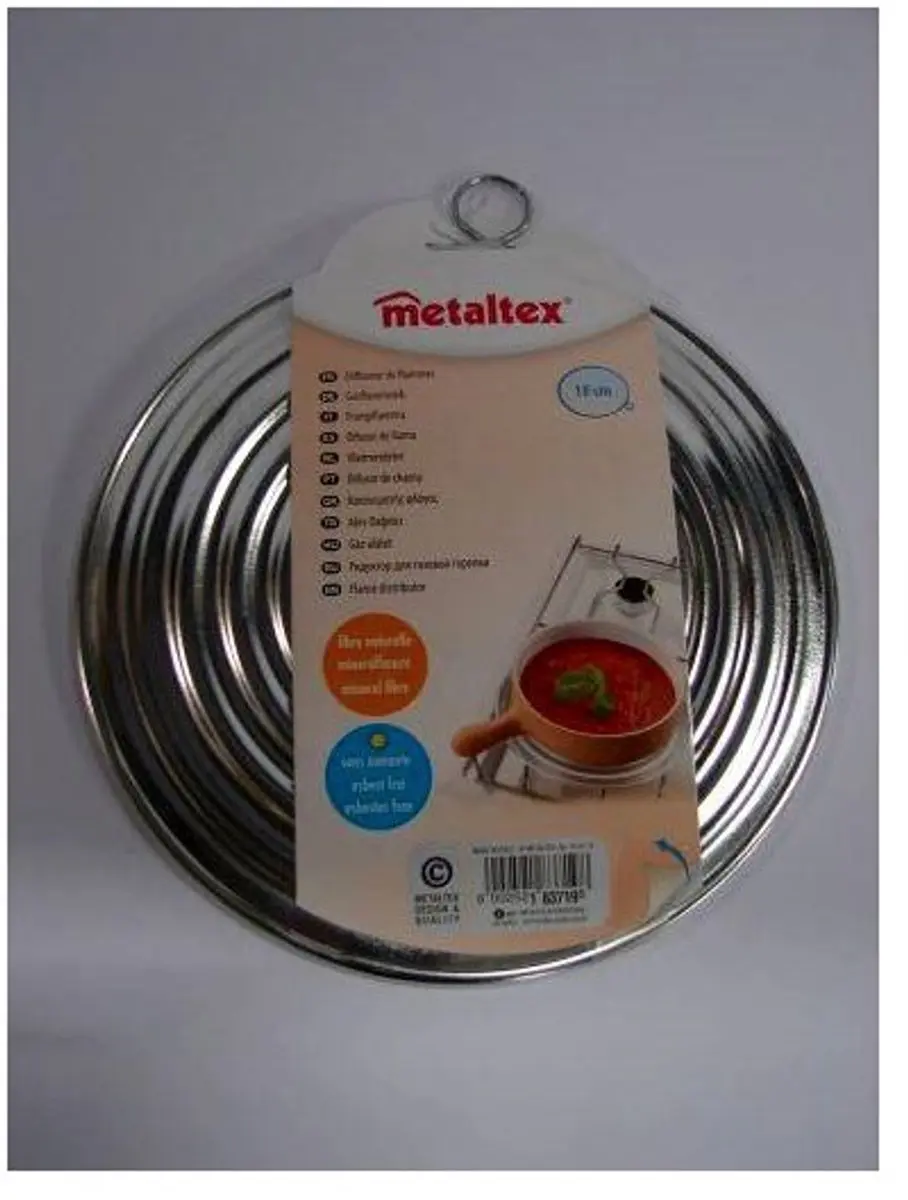 Metaltex Vlamverdeler 19cm - Zilver