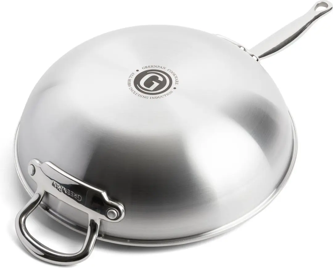 GreenPan Première CC003821-001 Wok 30cm - 4.7L - Zilver