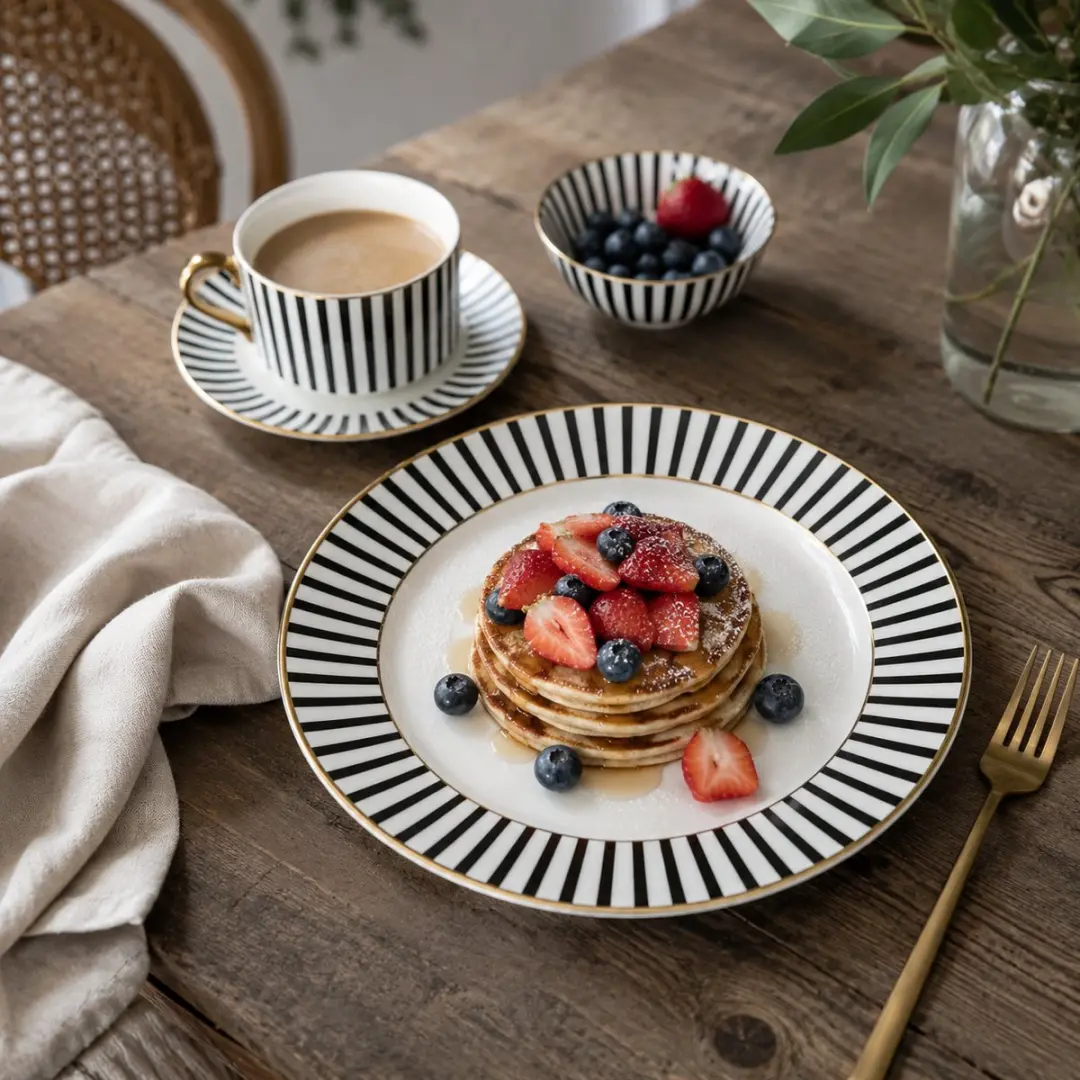 Dutch Rose Loft Bord Plat 21cm - Goud