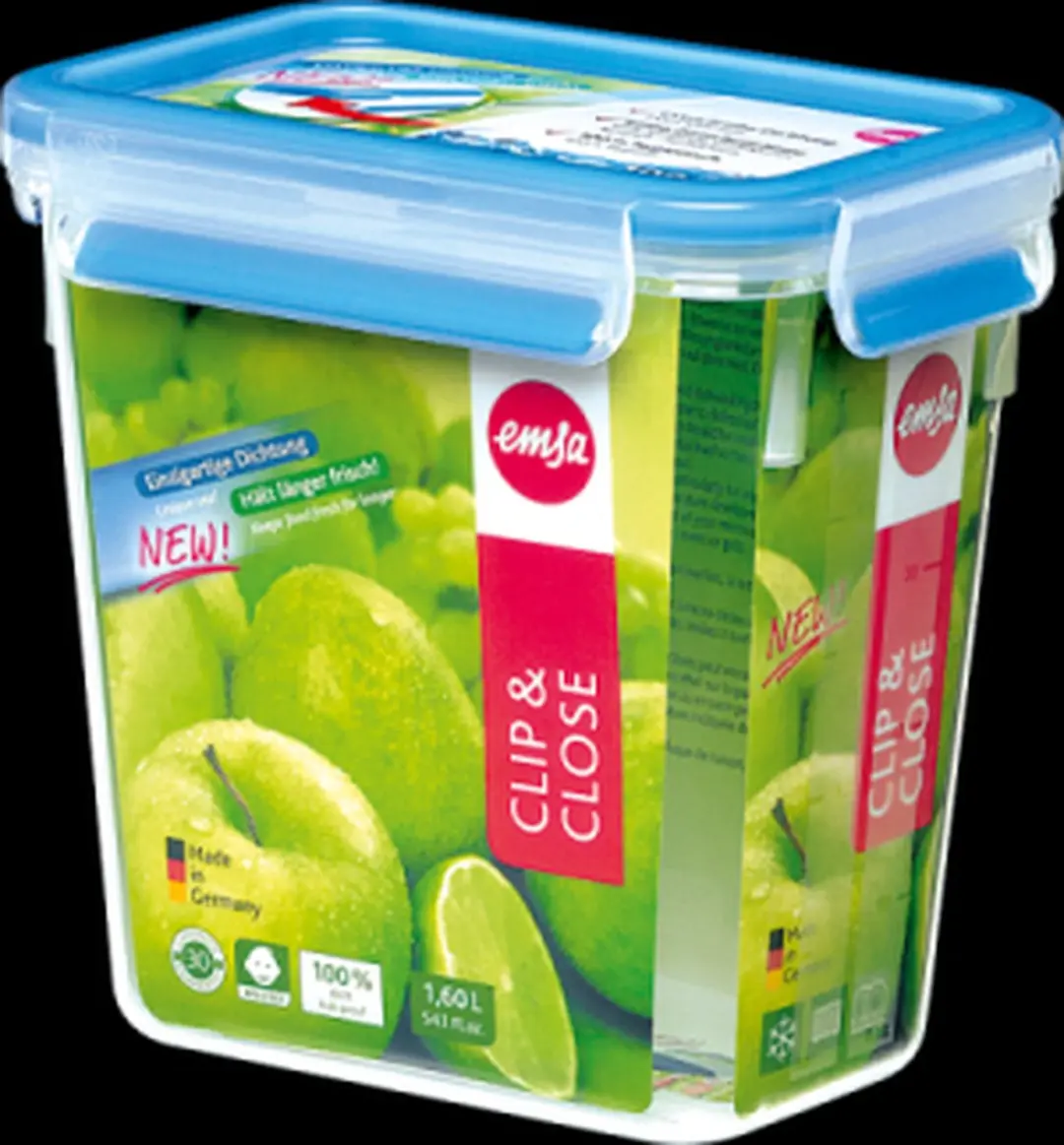 Emsa Clip & Close Vershouddoos 1,6L - Transparant