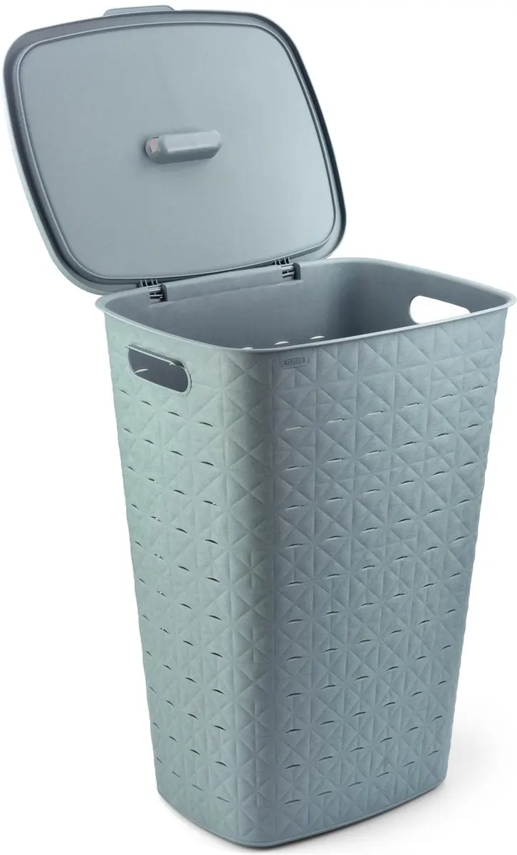 Curver Softex Wasbox 56L - 2 Vakken - Blauw