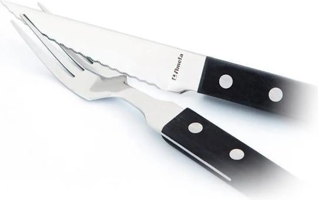 Amefa Pizza Steakmessenset 6-delig - Zwart