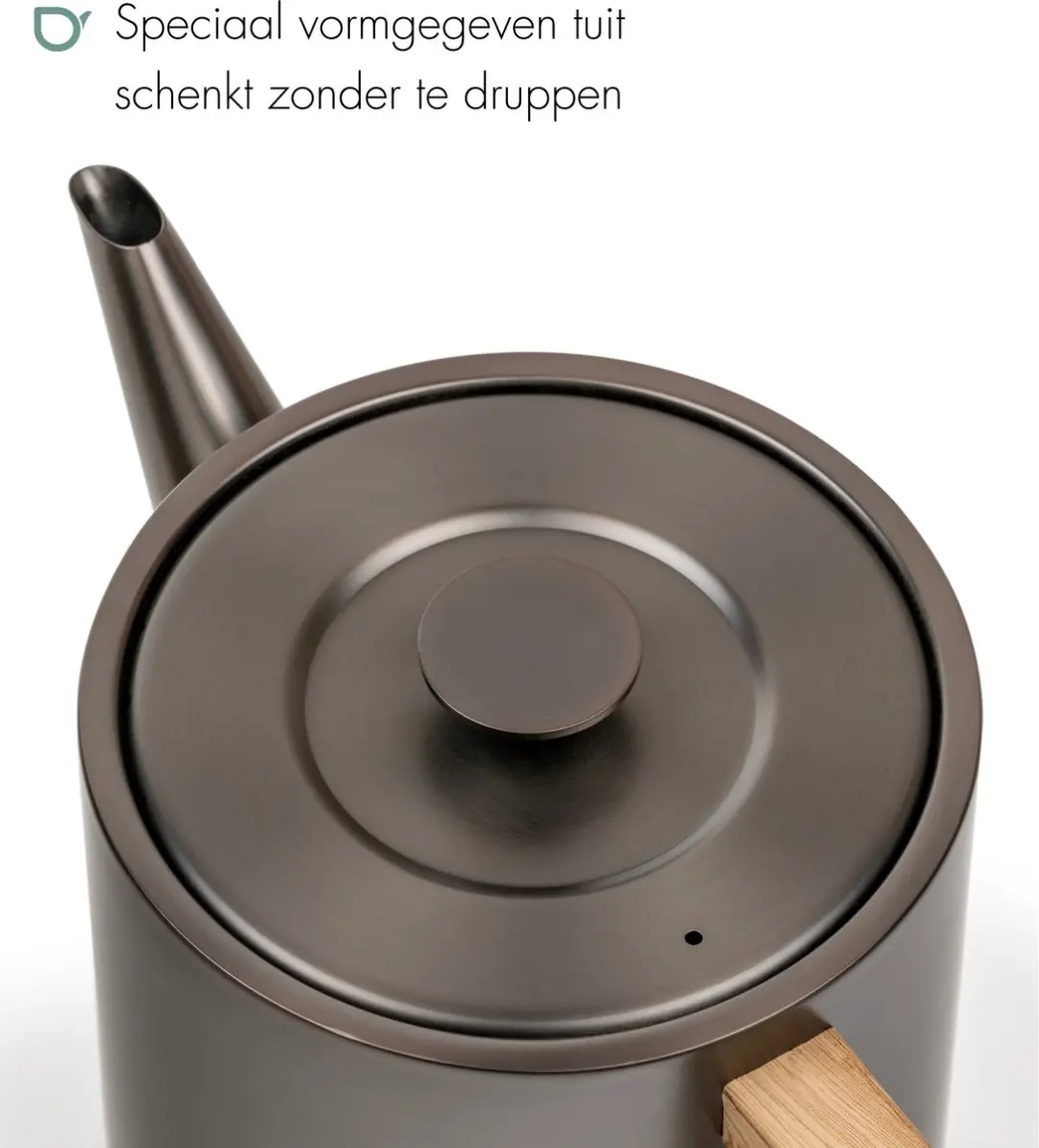 Bredemeijer Theepot Narvik Dubbelwandig 1,1L - Metallic Grijs