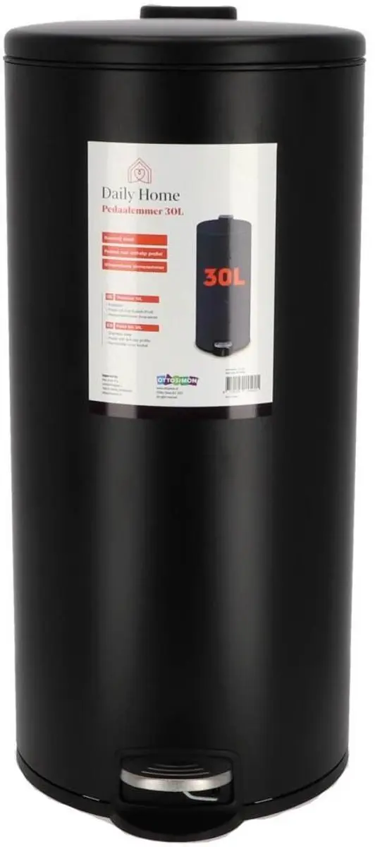 Daily Home Pedaalemmer 30L - Mat Zwart