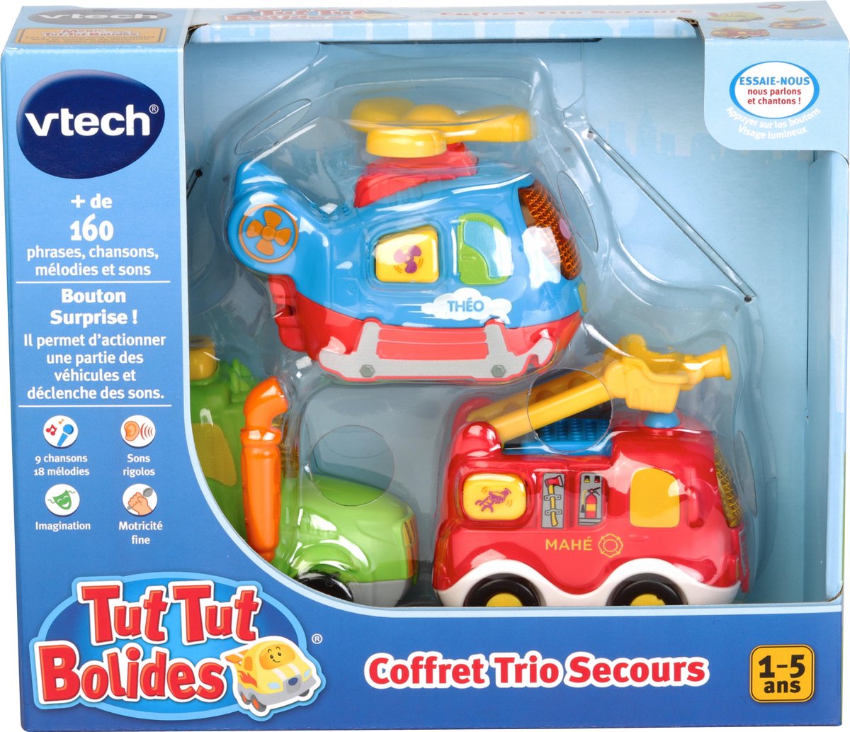 Set van 3 auto's Vtech Tut Tut Bolides Multicolour