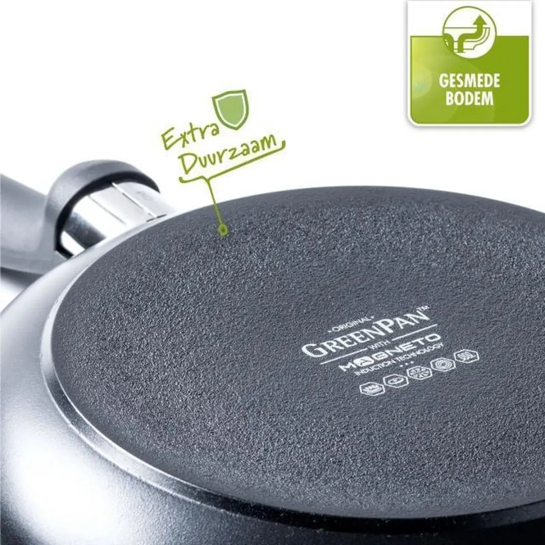 GreenPan Cambridge Hapjespan 28cm - 4.2L - Zwart - afbeelding 6 van 6
