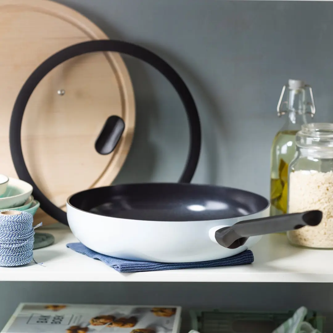 BK Enjoy Pannenset 3-delig 24/28cm - Lichtblauw