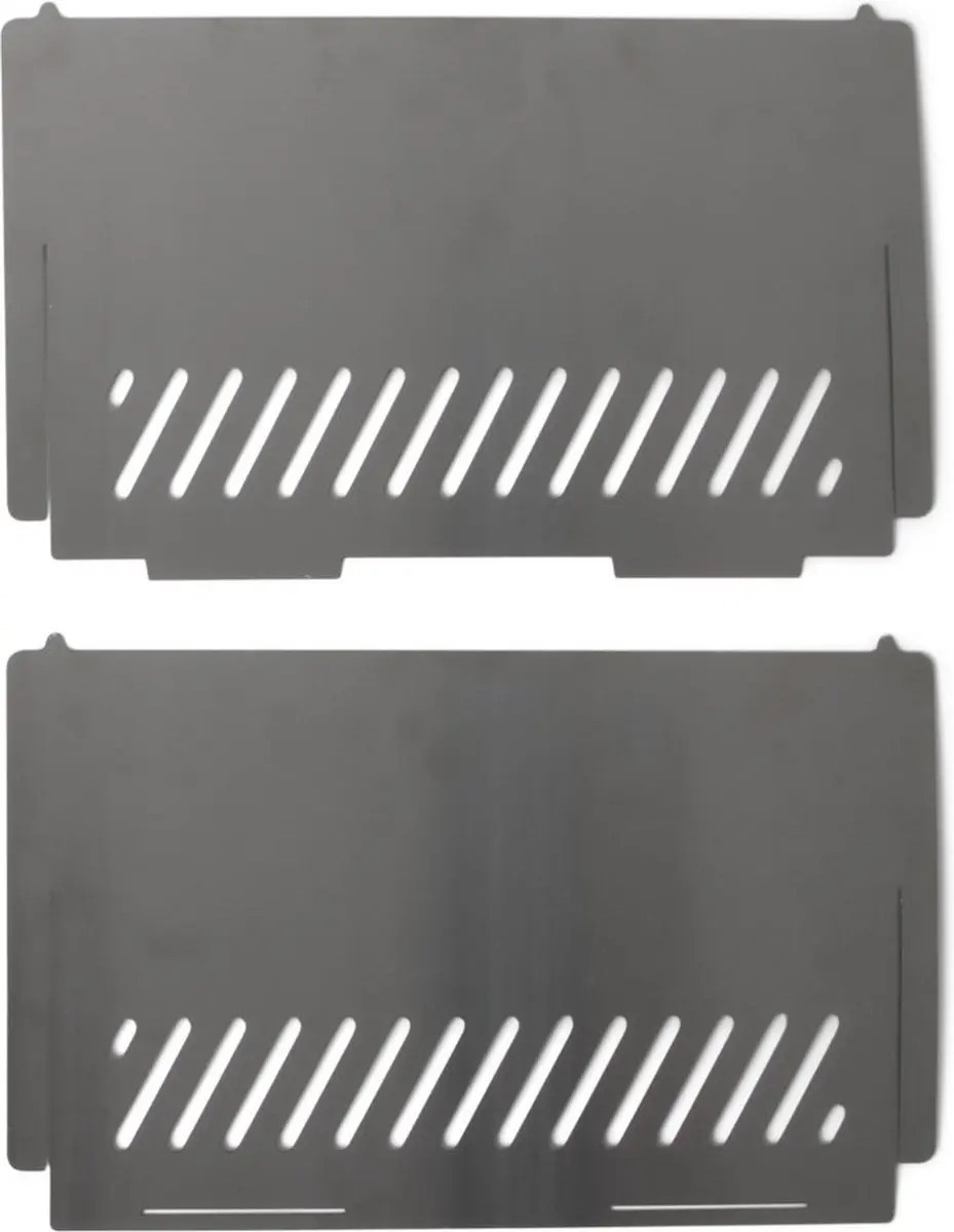 Senza Tafel BBQ RVS - 6 Hamburgers - Zilver