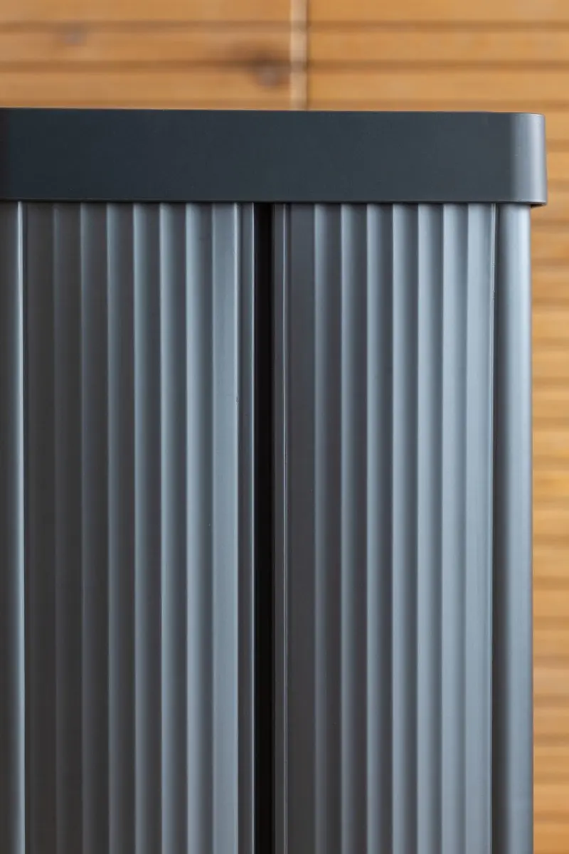 Curver Verto High Prullenbak 54L - Grijs/Blauw