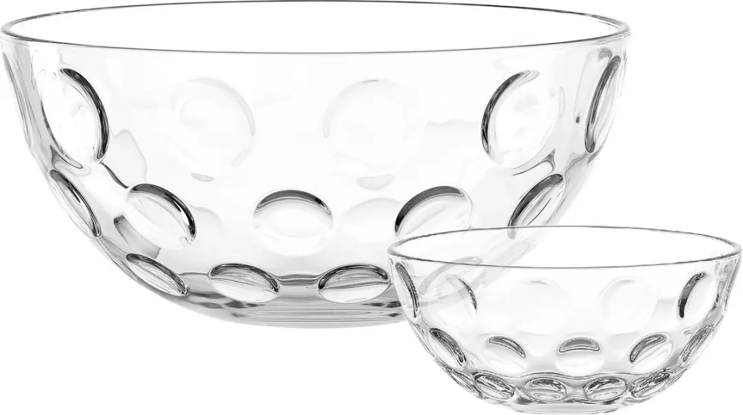 Leonardo CUCINA OPTIC Schalenset 5-delig - 22cm - Transparant