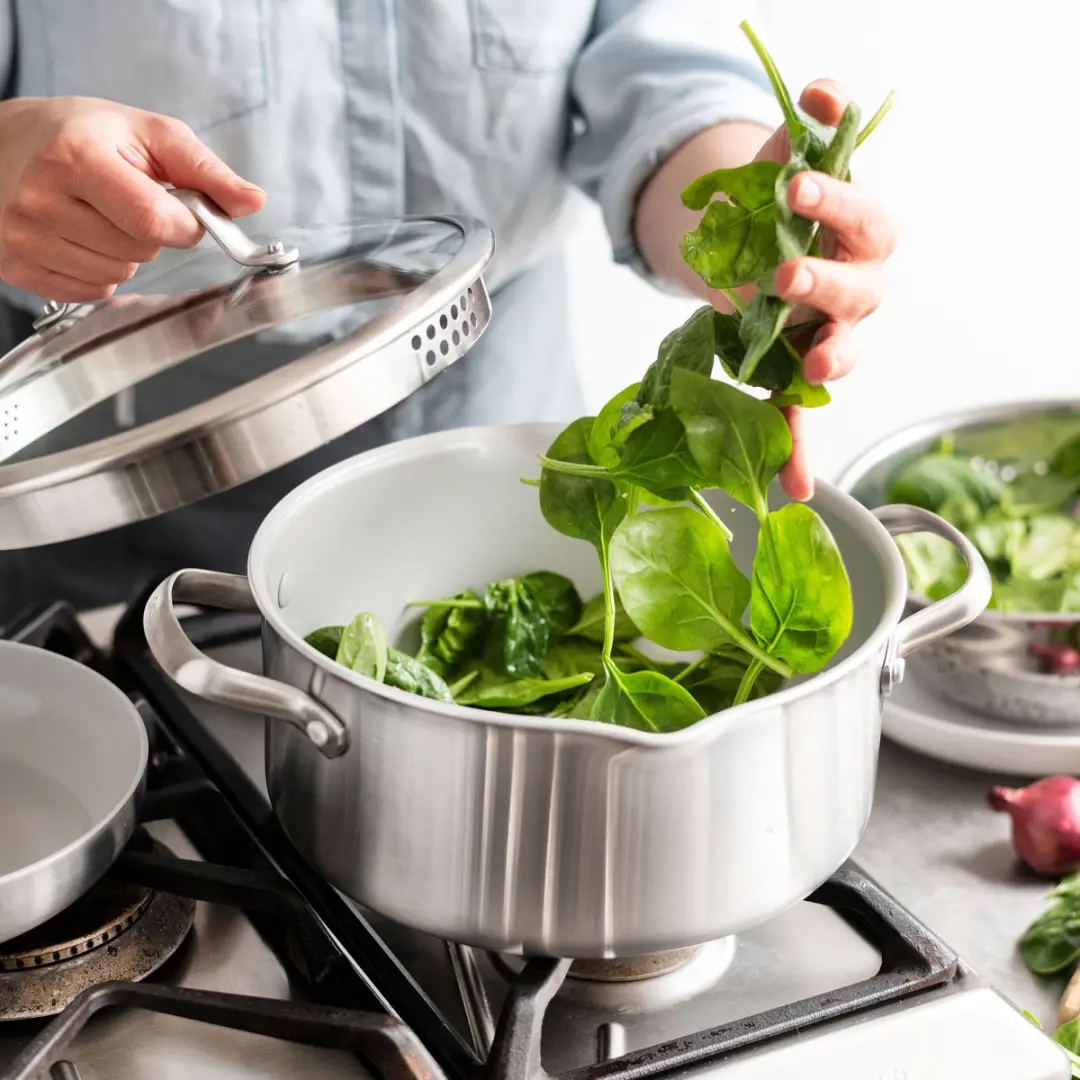 GreenPan Venice Pro CC000068-001 Multikookset 24cm - 3-delig - PFAS-vrij - Zilver
