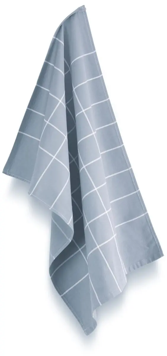 BYRKLUND Theedoek Do Dishes Blauw - Set van 5 - 100% Katoen 50x70cm