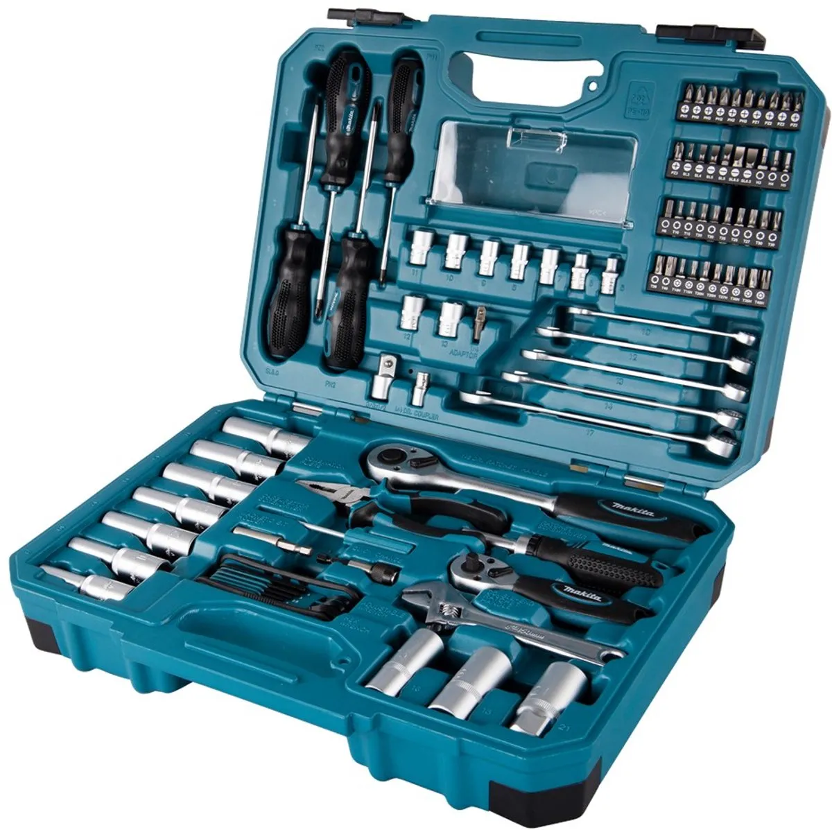 Makita E-08458 Handgereedschapset 87-delig - 2 snelheden - 130 Ncm