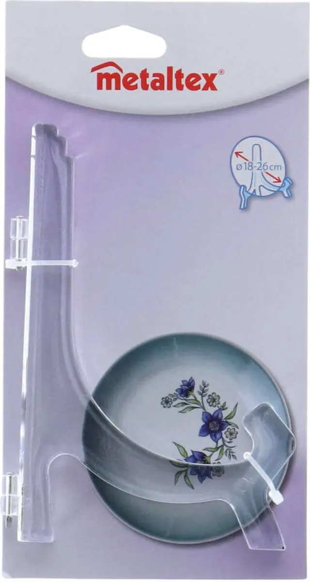 Metaltex Bordenhouder Blauw - 18-26 cm