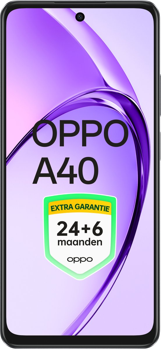 OPPO A40 4+128 - Sparkle Black - Extra Garantie 24+6 Maanden!