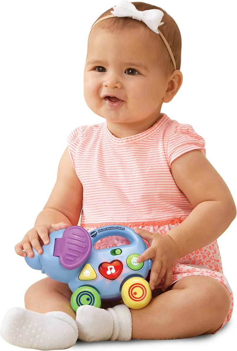 VTech Baby Kleiner Schiebe-Elefant - 80-513604 - Meerkleurig