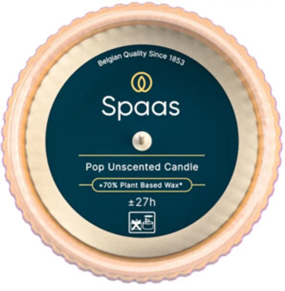 Spaas Pop Geurloze Kaars