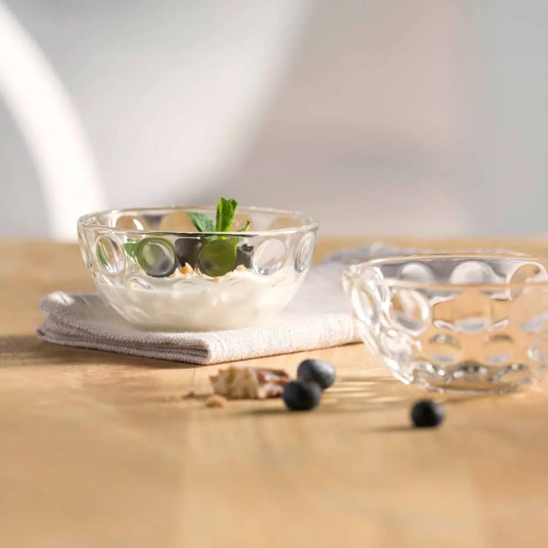 Leonardo CUCINA OPTIC Schaal 10cm - 4 Stuks Transparant